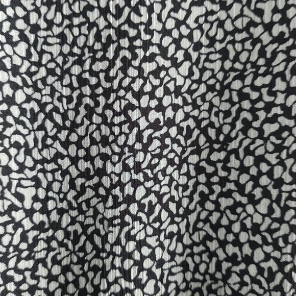 Chaus Long Sleeve Smocked Waist Black White Dress Plus Size 3X - Picture 4 of 13